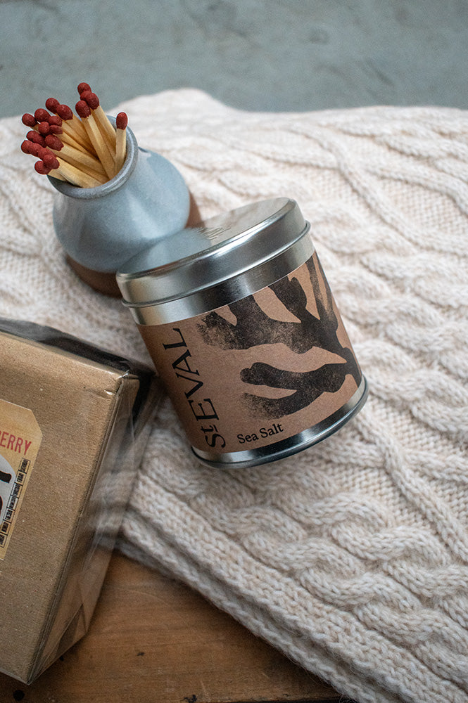 St. Eval Sea Salt Scented Tin Candle - The Mercantile London