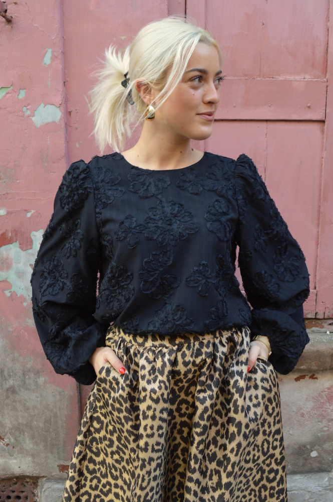 Object Lula Black Floral Blouse - The Mercantile London