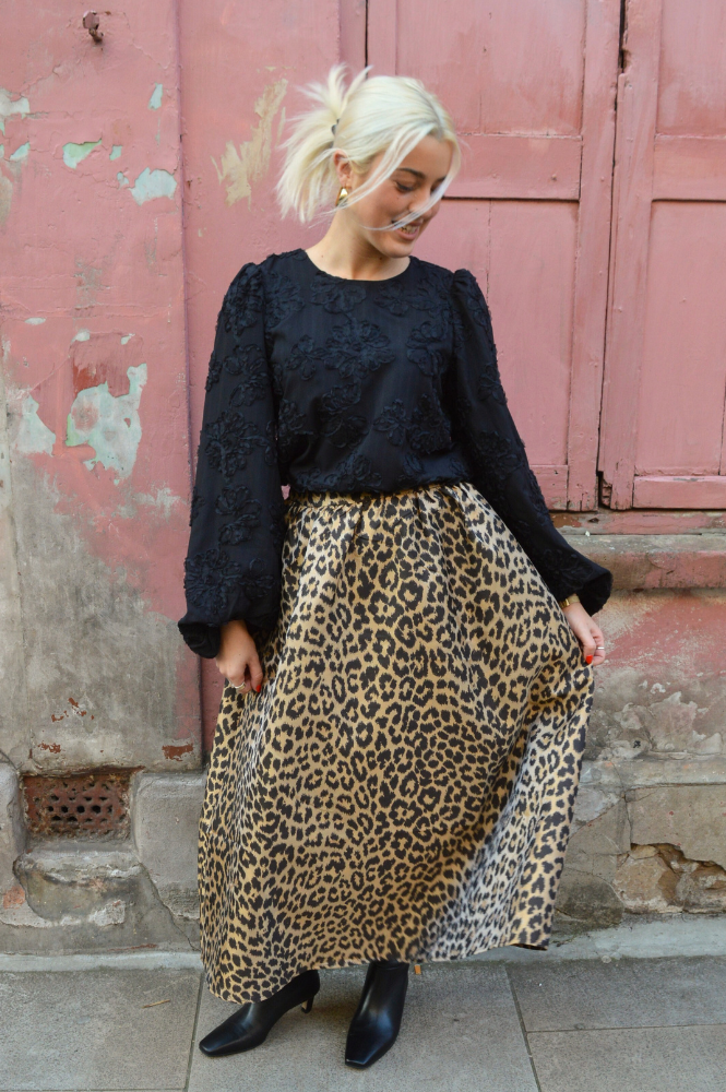 Samdi Sabine Leopard Skirt - The Mercantile London
