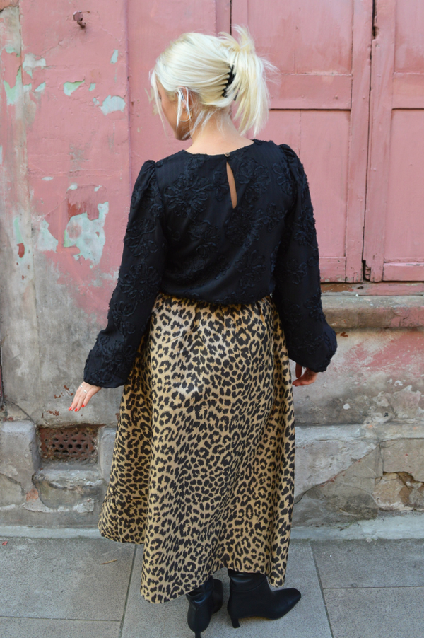 Samdi Sabine Leopard Skirt - The Mercantile London