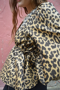 Samdi Bella Leopard Jacquard Blouse - The Mercantile London