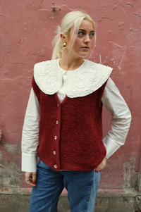 ICHI Blarisa Biking Red Vest - The Mercantile London