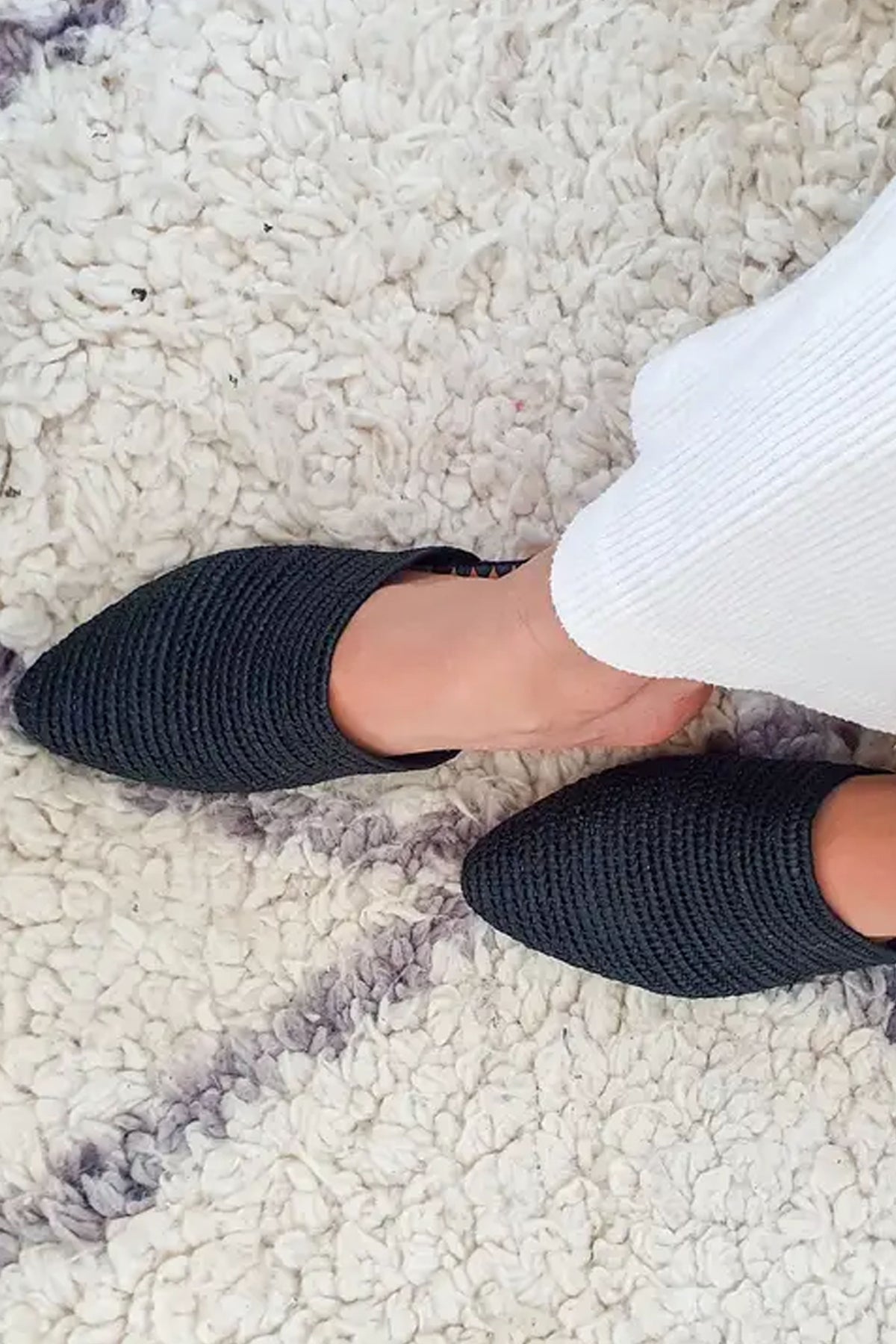 Raffia Handmade Black Heeled Sandals - The Mercantile London