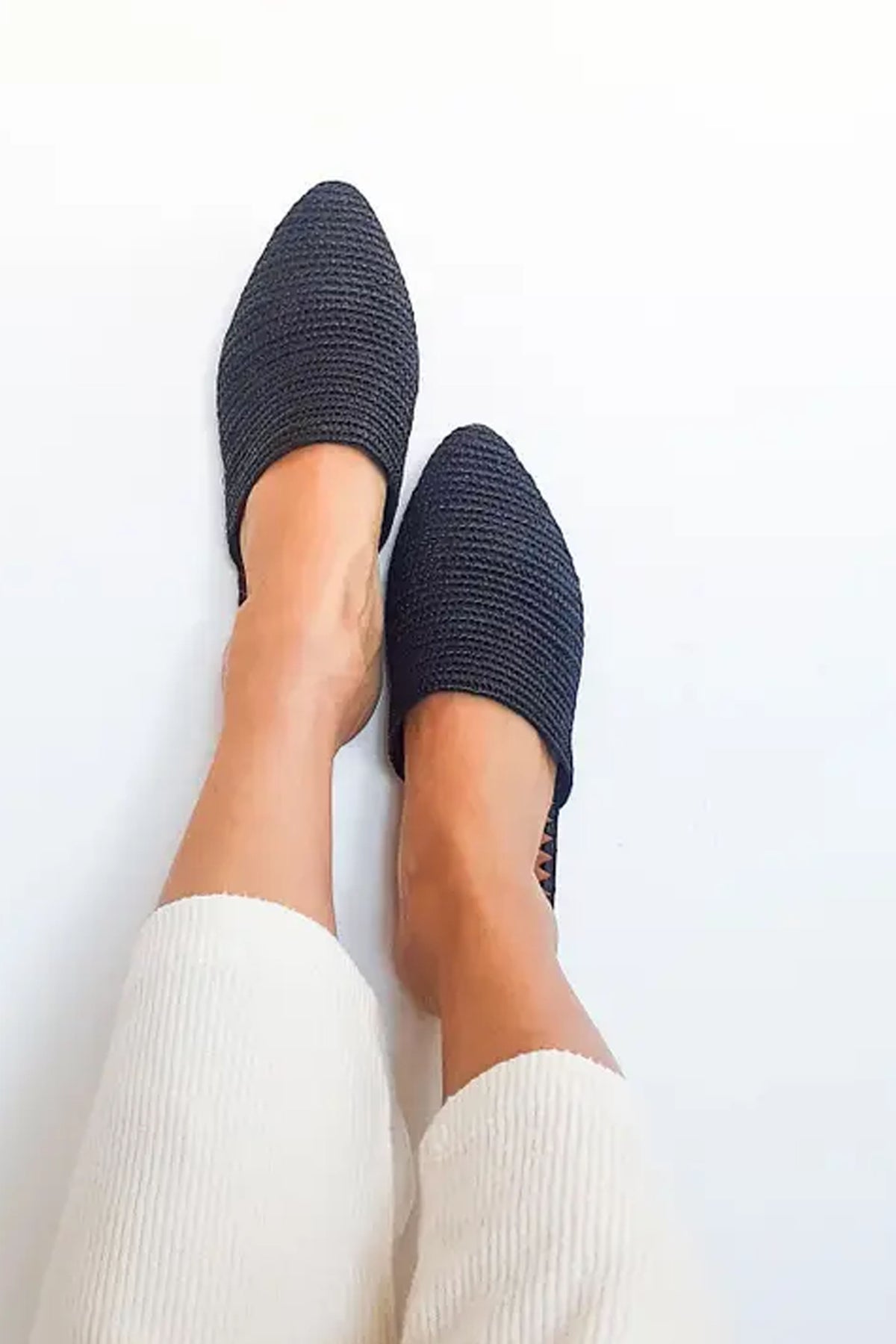 Raffia Handmade Black Heeled Sandals - The Mercantile London