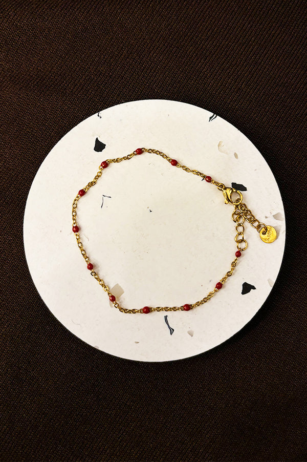 and danu Sand Red Bracelet - The Mercantile London