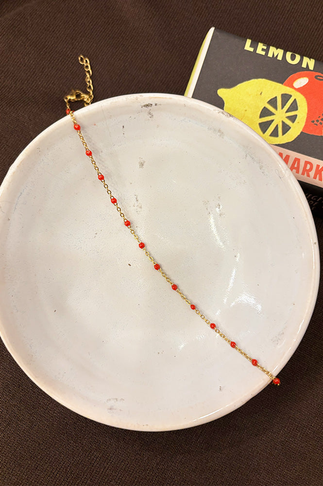 and danu Sand Red Necklace - The Mercantile London