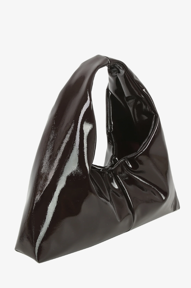 Hvisk Sarah Glossy Umber Brown Bag