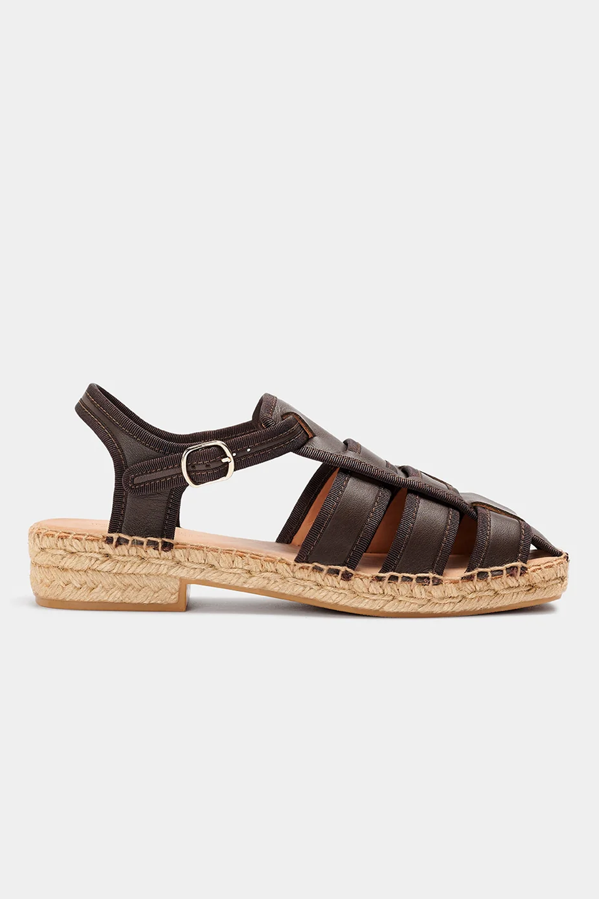 Naguisa Sativa Dark Brown Sandals - The Mercantile London