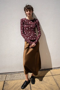 Sessùn Gilda Canopy Brown Skirt