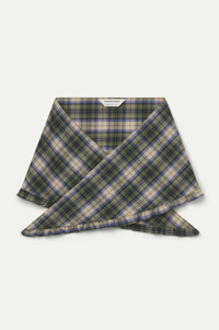 Compania Fantastica Green Plaid Scarf