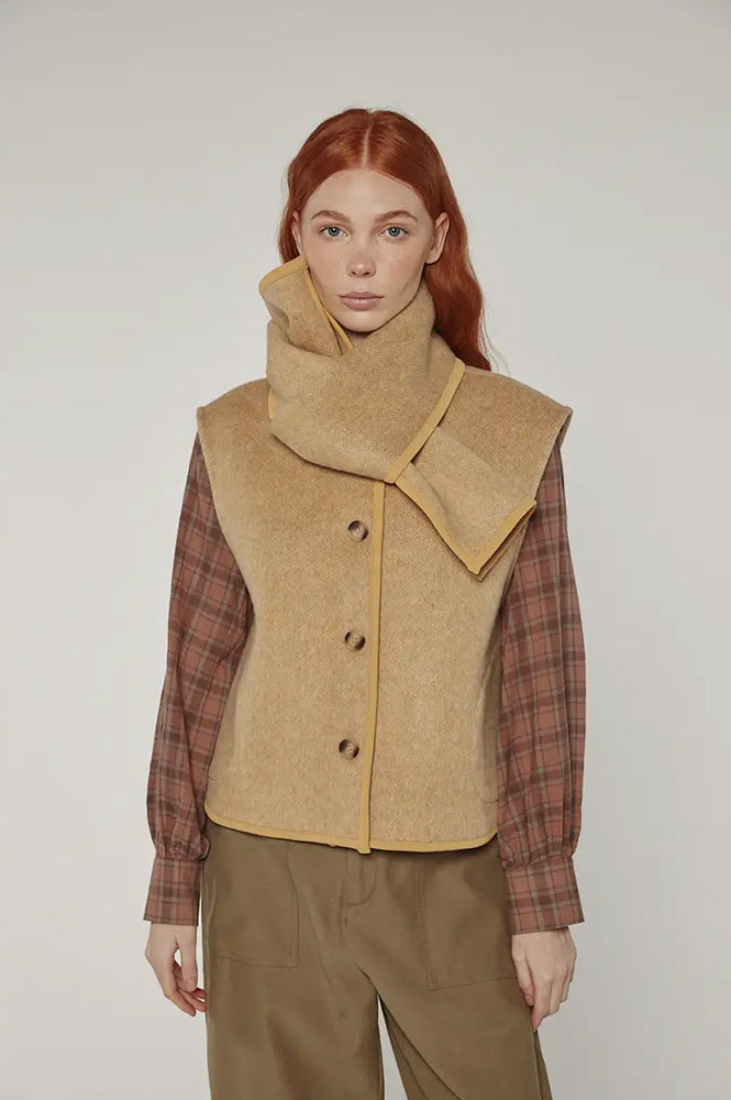 Amente Cashew Scarf Vest