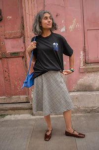 Damson Madder Nature Bathing Black T-Shirt