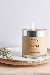 St. Eval Sea Salt Scented Tin Candle - The Mercantile London