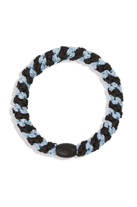KKNEKKI Brown Seablue Glitter Stripe Hair Tie - The Mercantile London