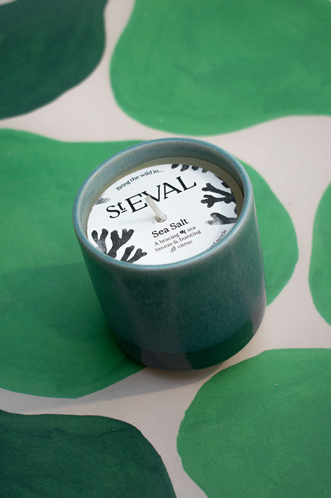St. Eval Sea & Shore Sea Salt Ceramic Candle - The Mercantile London