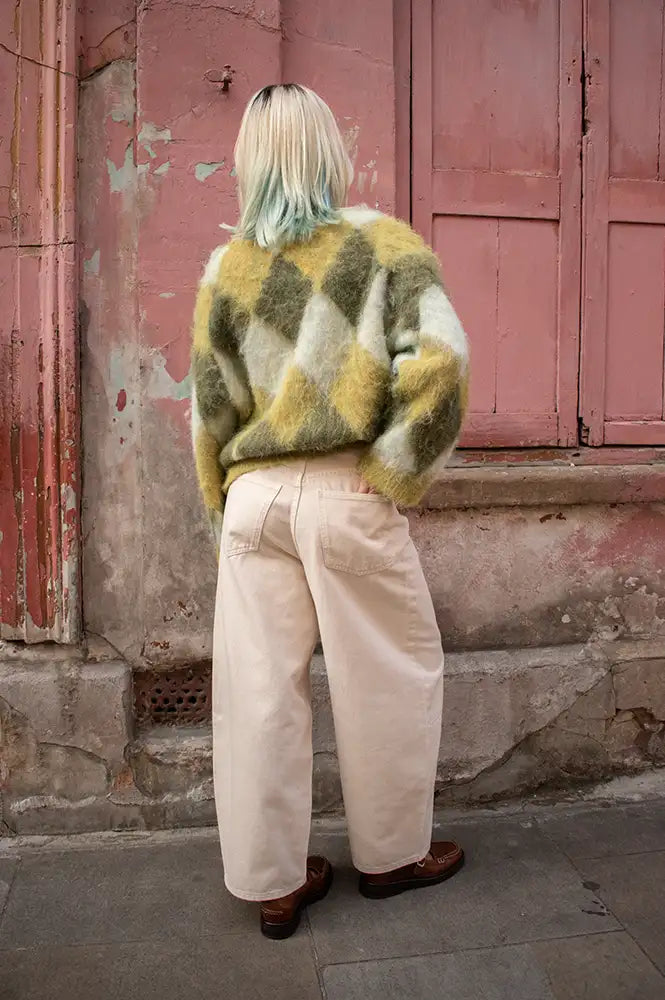 Second Female Reece Egret Cropped Jeans