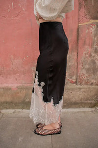 Second Female Wila Black Lace Skirt - The Mercantile London