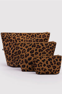 Baggu Leopard Go Pouch Set - The Mercantile London
