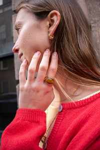 Shyla Serifos Tigers Eye Ring - The Mercantile London