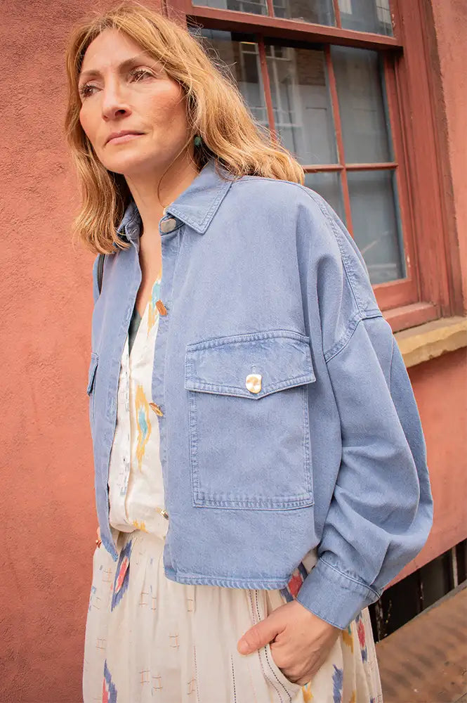 Sessùn Balanca Blue Denim Shirt - The Mercantile London