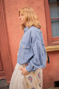 Sessùn Balanca Blue Denim Shirt - The Mercantile London