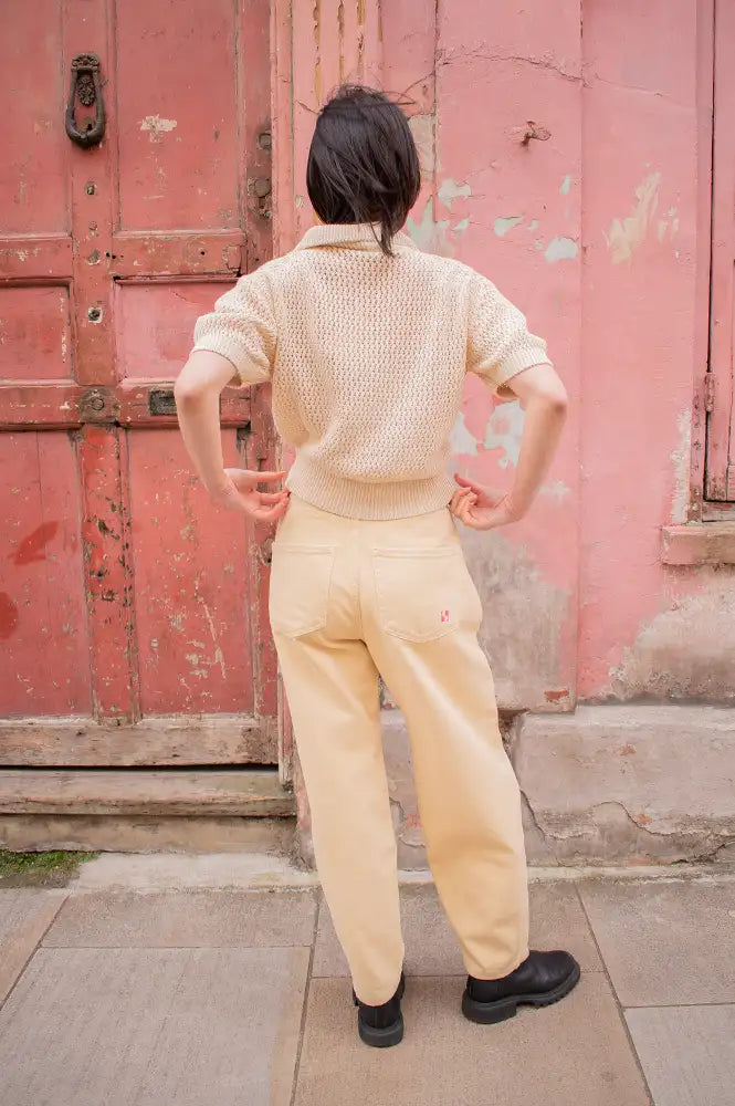 Sessùn Horizonte Sand Polo Jumper - The Mercantile London