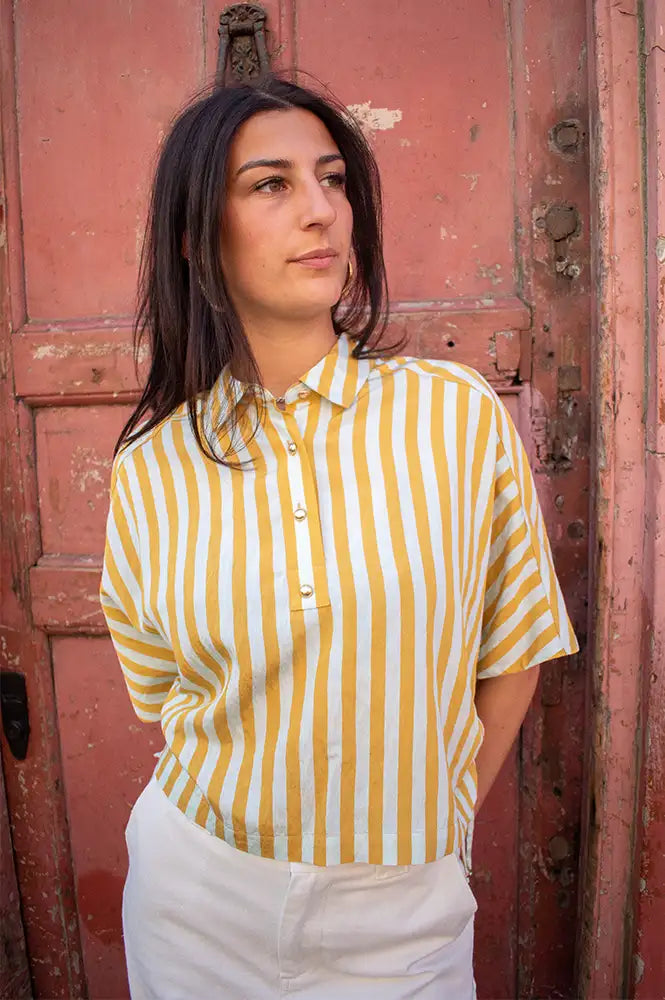 Sessùn Lido Lagune Striped Shirt - The Mercantile London