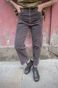Sessùn Velvet Cruise Coffee Trousers - The Mercantile London