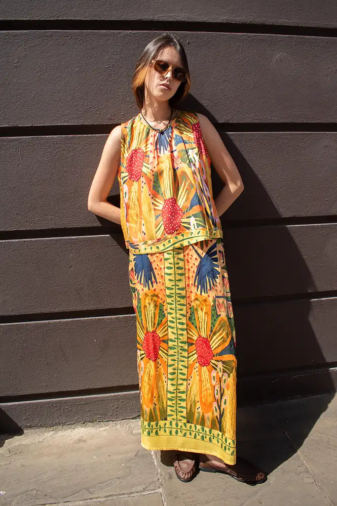 An'ge Robineta Matili Jaune Skirt