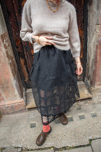 Baum Und Pferdgarten Sevara Black Sheer Skirt - The Mercantile London