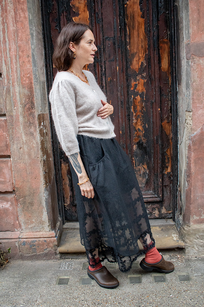 Baum Und Pferdgarten Sevara Black Sheer Skirt - The Mercantile London
