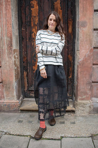 Baum Und Pferdgarten Sevara Black Sheer Skirt - The Mercantile London