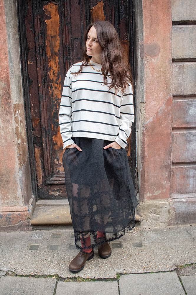 Baum Und Pferdgarten Sevara Black Sheer Skirt - The Mercantile London