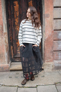 Baum Und Pferdgarten Sevara Black Sheer Skirt - The Mercantile London