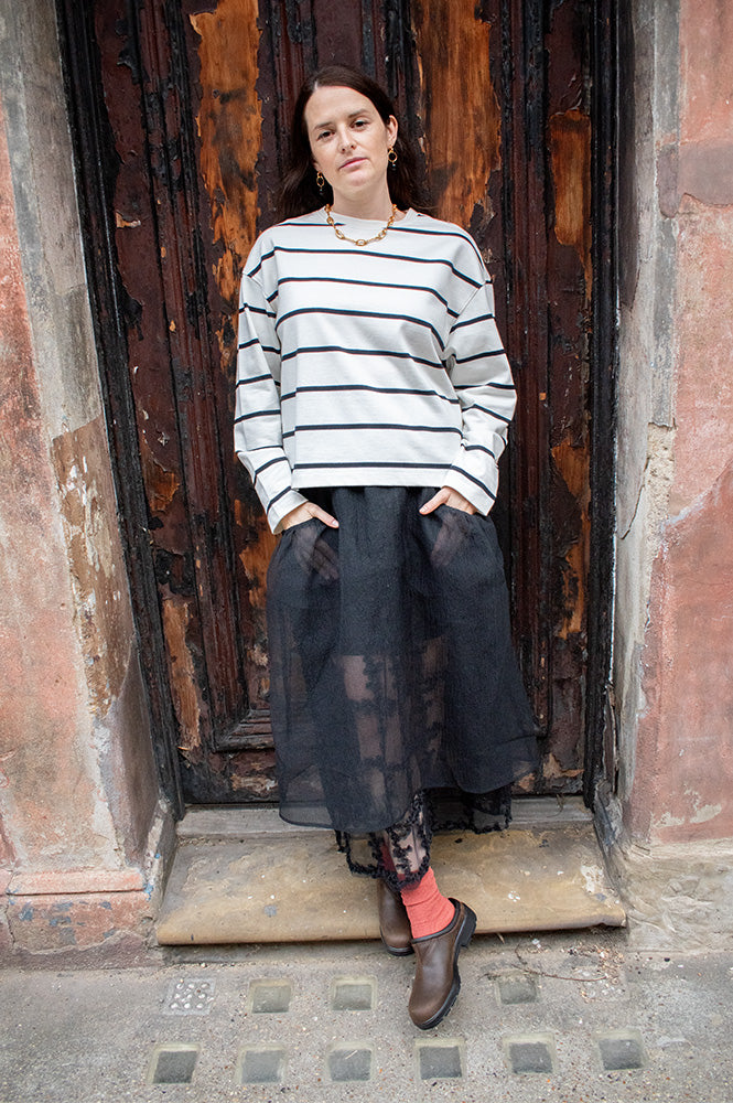 Baum Und Pferdgarten Sevara Black Sheer Skirt - The Mercantile London