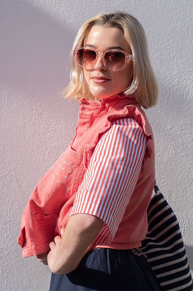 Seventy + Mochi Dear Pablo Mineral Red Waistcoat - The Mercantile London