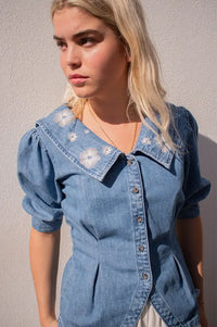 Seventy + Mochi Cassie Embroidered Malibu Top - The Mercantile London