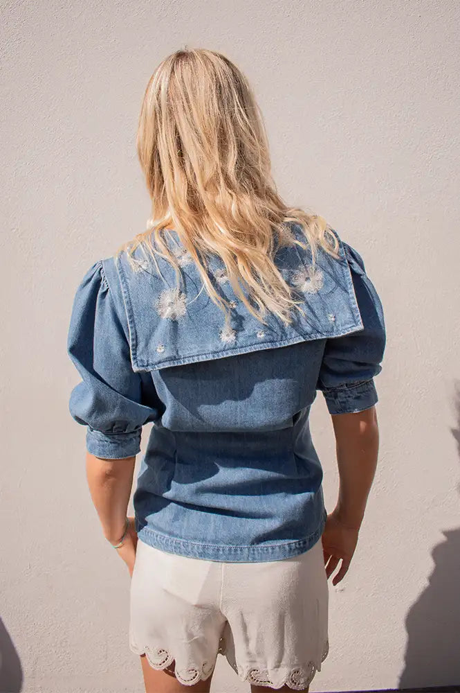 Seventy + Mochi Cassie Embroidered Malibu Top - The Mercantile London