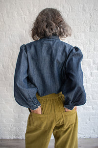 Seventy + Mochi Poet Pacific Blue Blouse - The Mercantile London