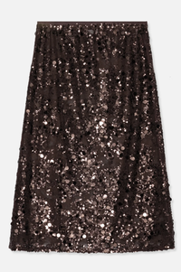 Baum Und Pferdgarten Shania Coffee Bean Brown Sequin Skirt