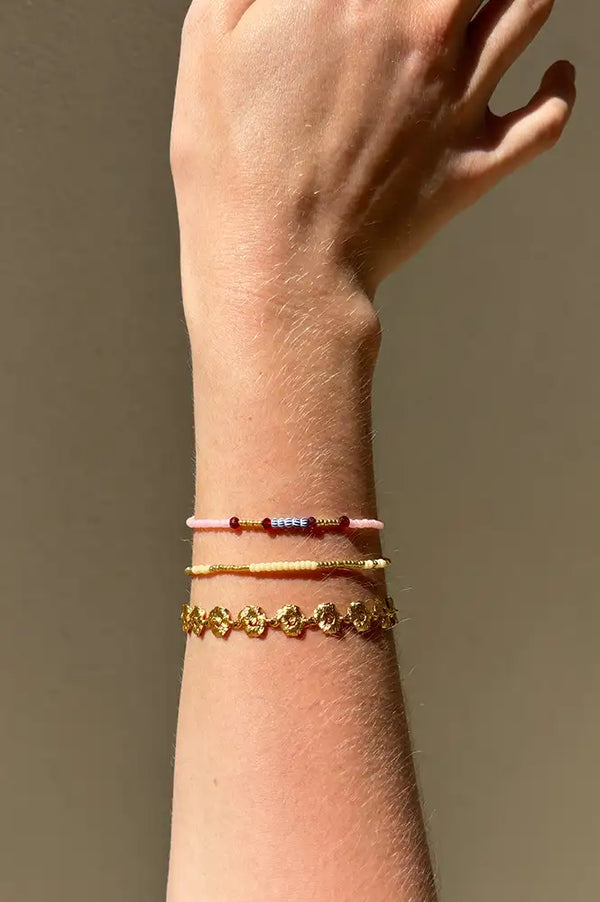 Anni Lu Peppy Rouge Blush Bracelet - The Mercantile London