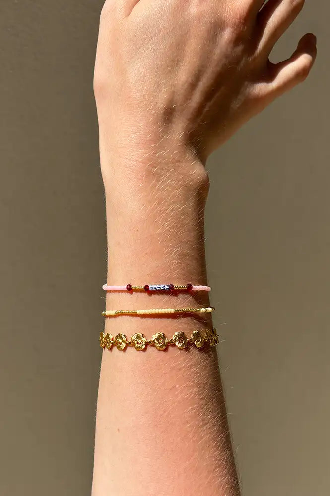 Anni Lu Peppy Rouge Blush Bracelet - The Mercantile London