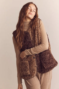 Amente Colour Block Reversible Shepards Vest