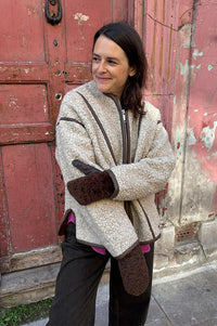 Bellerose Jina Natural Sherpa Jacket - The Mercantile London