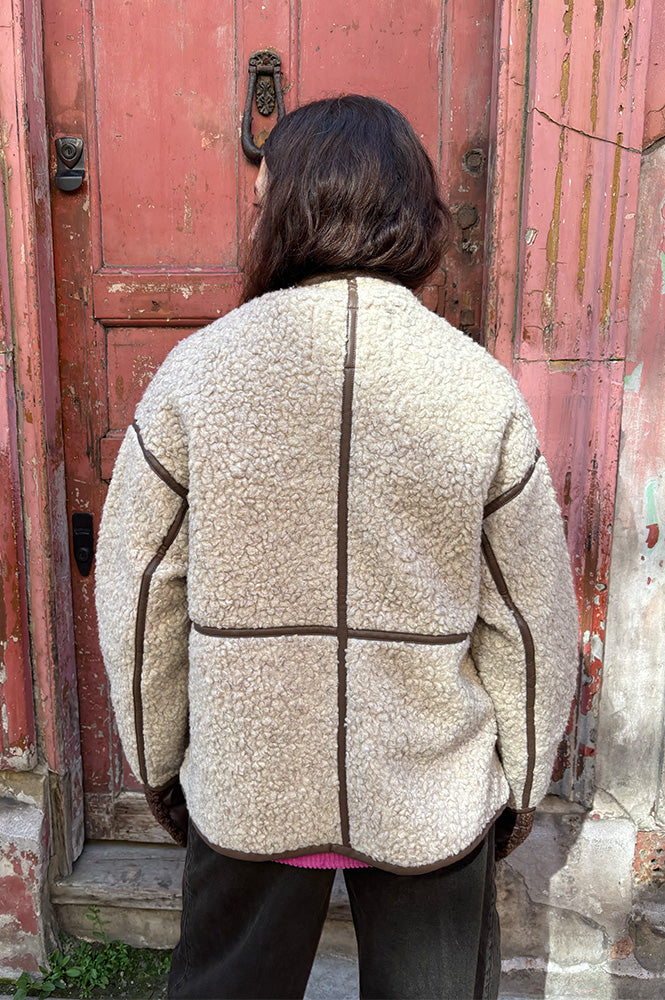Bellerose Jina Natural Sherpa Jacket - The Mercantile London