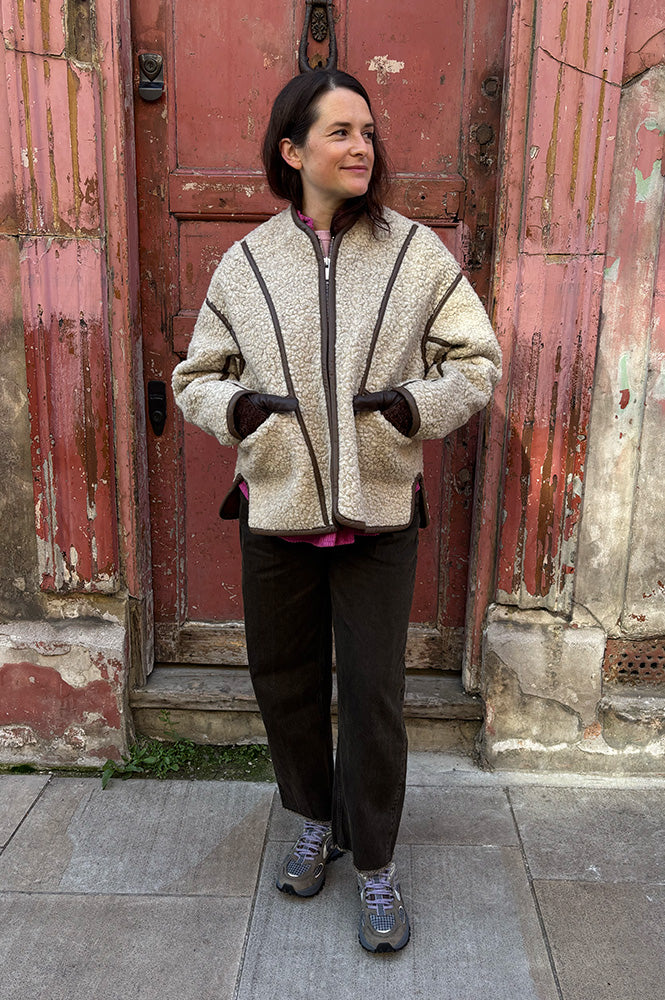 Bellerose Jina Natural Sherpa Jacket - The Mercantile London