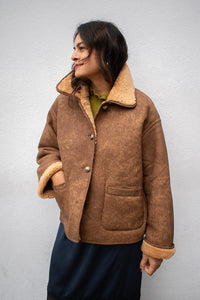 Object Sharri Reversible Teddy Jacket - The Mercantile London