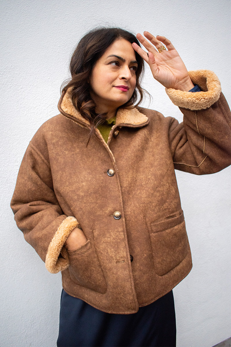 Object Sharri Reversible Teddy Jacket - The Mercantile London