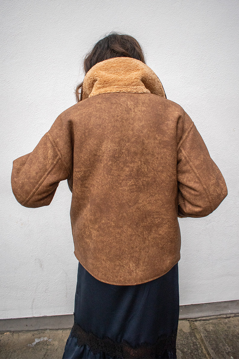 Object Sharri Reversible Teddy Jacket - The Mercantile London