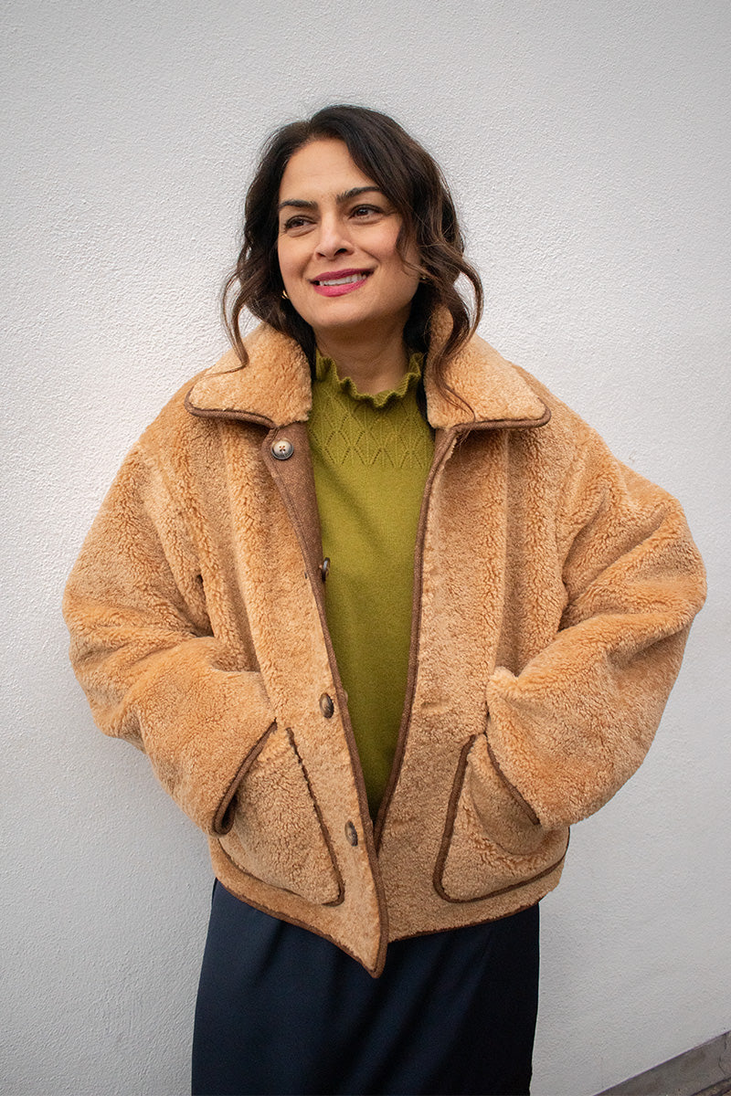 Object Sharri Reversible Teddy Jacket – The Mercantile London